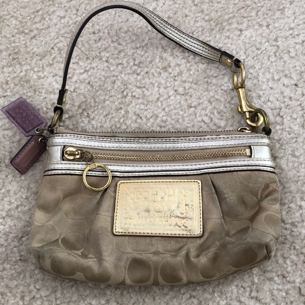 Coach POPPY Gold Purse